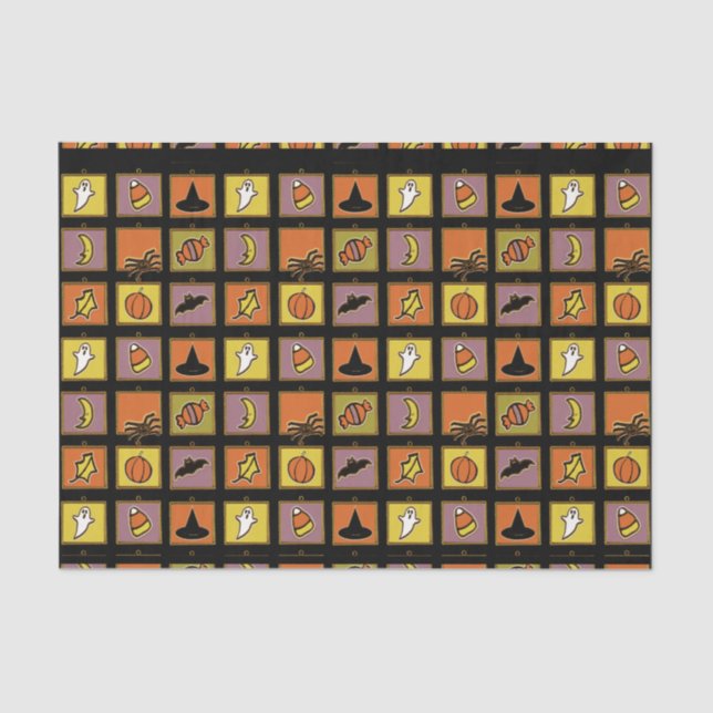 Papel De Seda Halloween Tissue Paper (Anverso)