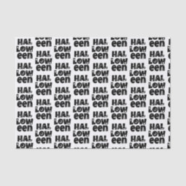 Papel De Seda Halloween Typography