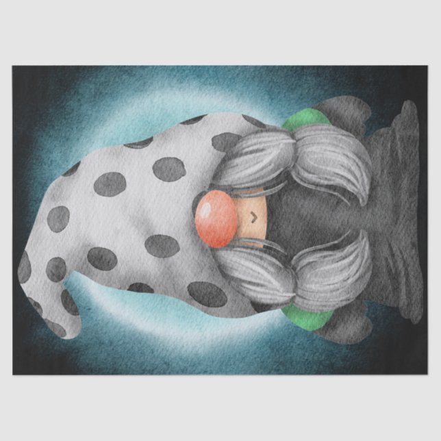 Papel De Seda Halloween Watercolor Gnome (Anverso)