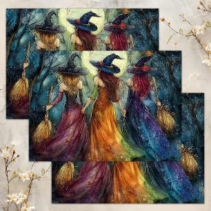 PAPEL DE SEDA HALLOWEEN WITCHES DECOUPAGE