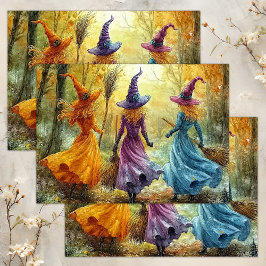 PAPEL DE SEDA HALLOWEEN WITCHES DECOUPAGE