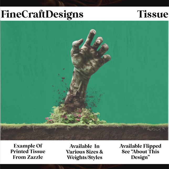 Papel De Seda Halloween Zombie Hand From Grave ES4L Decoupage (Subido por el creador)