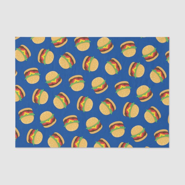 Papel De Seda Hamburger Birthday Party Burger Kids