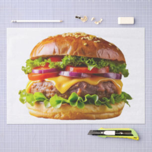 Papel De Seda Hamburguesa con queso apetitosa de SlipperyJoe cru