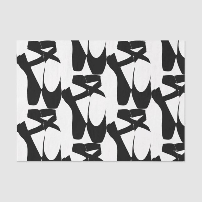 Papel De Seda HAMbyWG - Ballerina Slippers en negro (Anverso)