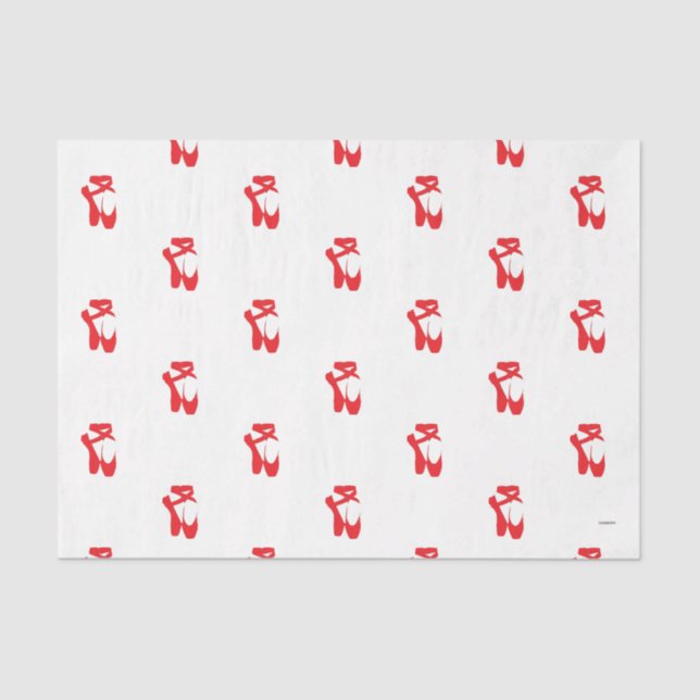 Papel De Seda HAMbyWG - Ballerina Slippers en rojo (Anverso)