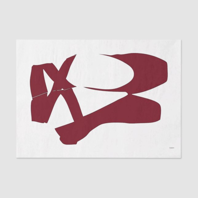 Papel De Seda HAMbyWG - Ballerina Slippers en rojo (Anverso)