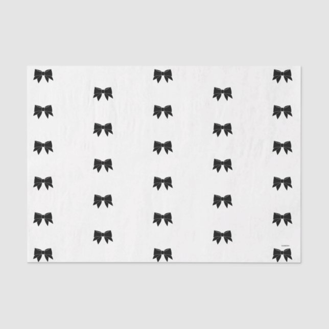 Papel De Seda HAMbyWG - Black Bows (Anverso)