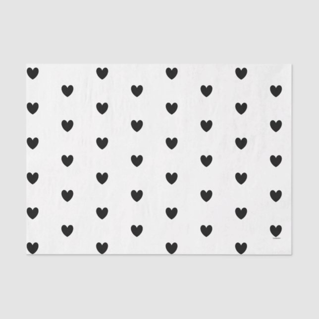Papel De Seda HAMbyWG - Corazón negro - (Anverso)