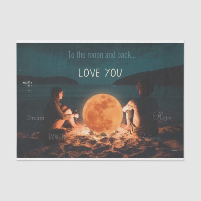 Papel De Seda HAMbyWG - Hacia la luna y atrás (Anverso)