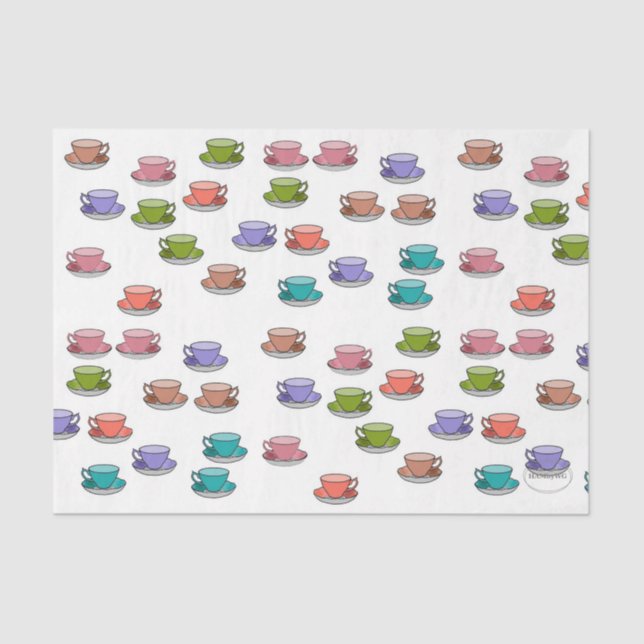 Papel De Seda HAMbyWG - Tea Cups (Anverso)