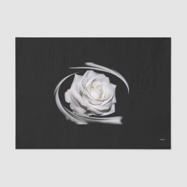 Papel De Seda HAMbyWG White Rose - (Anverso)