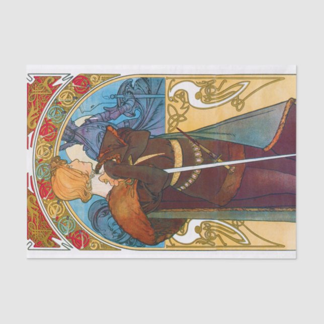 Papel De Seda Hamlet, Alphonse Mucha (Anverso)