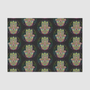 Papel De Seda Hamsa Fatma Hand Psychedelic Art