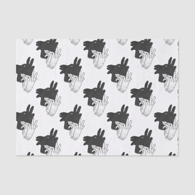 Papel De Seda Hand Silhouette Billy Goat Gray (Anverso)