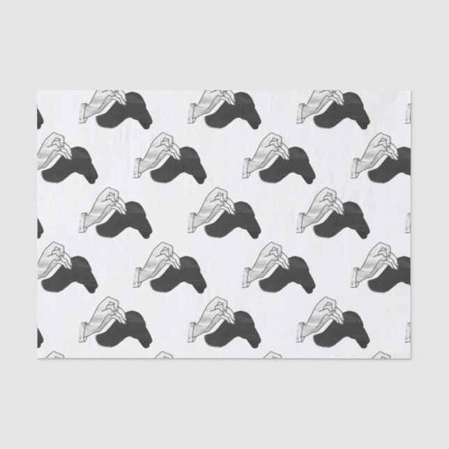 Papel De Seda Hand Silhouette Camel (Anverso)