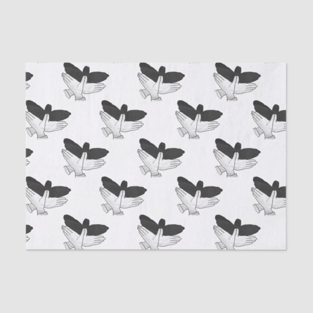 Papel De Seda Hand Silhouette Eagle (Anverso)