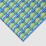 Papel De Seda Hanukkah Blue Green Menorah Pattern Simple Moderno<br><div class="desc">Una foto de primer plano de las menoraciones artísticas brillantes, coloridas, azules y verdes te ayuda a inaugurar las vacaciones de Hanukkah con estilo. Sienta el calor y la alegría de la temporada de vacaciones cada vez que usas este papel de tejidos brillantes y coloridos de Hanukkah. En mi colección...</div>