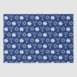Papel De Seda Hanukkah Blue Menorah Dreidel Pattern Chanukah<br><div class="desc">Hermoso papel higiénico Hanukkah en azul bonito con un fresco patrón de estrella del judaísmo,  ideal para divertidos juegos de Chanukah,  y la menorah judía para la festividad.</div>