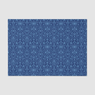 Papel De Seda Hanukkah decorativo azul y dorado