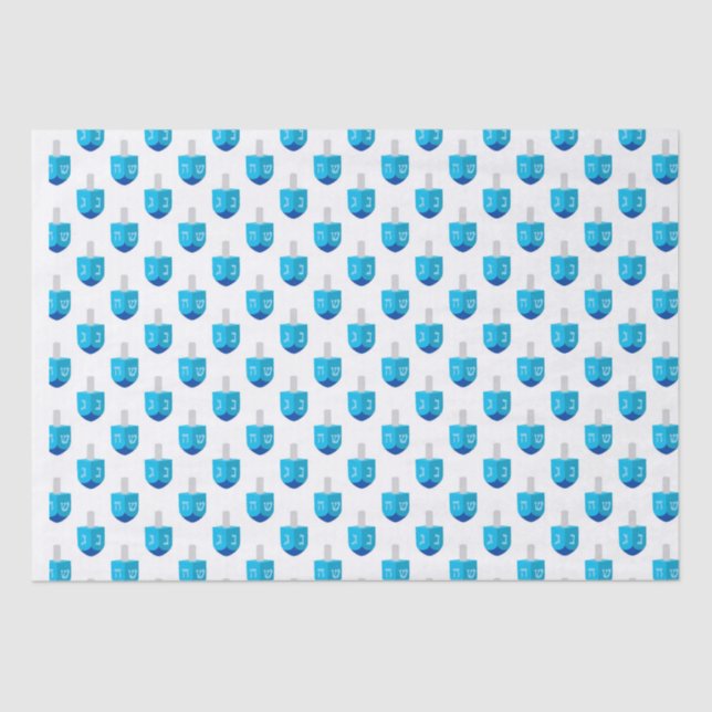 Papel De Seda Hanukkah Dreidel (Anverso)