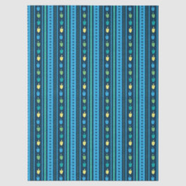 Papel De Seda Hanukkah Dreidel Party Stripe Tissue Paper