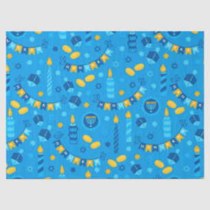 Papel De Seda Hanukkah Dreidels