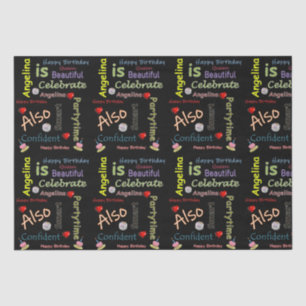 Papel De Seda Happy Birday Tissue Paper Angelina