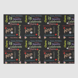 Papel De Seda Happy Birday Tissue Paper Claire