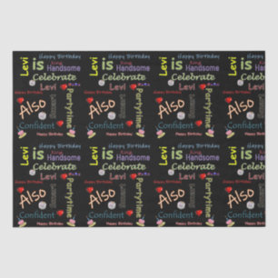 Papel De Seda Happy Birday Tissue Paper Levi
