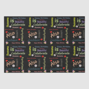 Papel De Seda Happy Birday Tissue Paper Susana