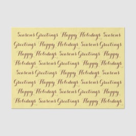 Papel De Seda Happy Holidays Tissue Paper de RoseWrites