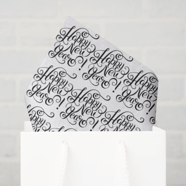 Papel De Seda Happy  New Year  (Bolsa de regalo)