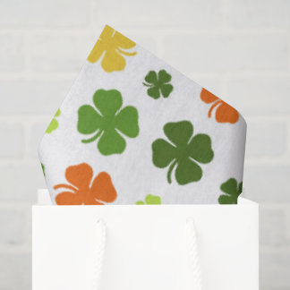 Papel De Seda Happy St Patricks Day Irish Shamrocks Colorful Fun