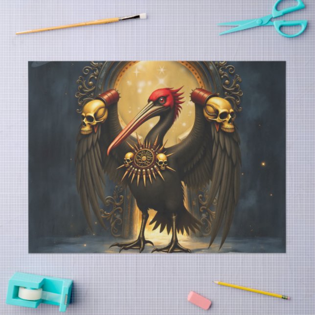 Papel De Seda Harbinger of the Golden Gate The Nocturnal Pelican (Artesanía)