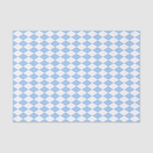 Papel De Seda Harlequin azul bebé (Anverso)