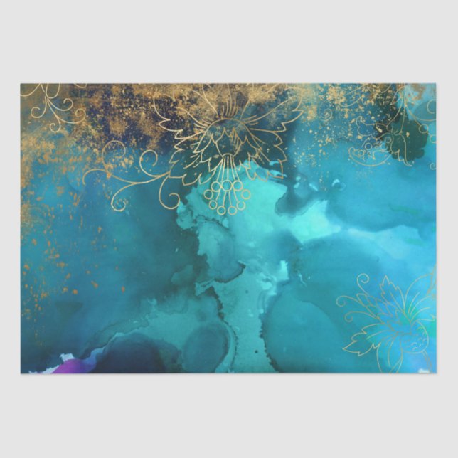 Papel De Seda Harlequin Damask (Anverso)