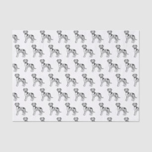 Papel De Seda Harlequin Great Dane Cute Cartog Pattern