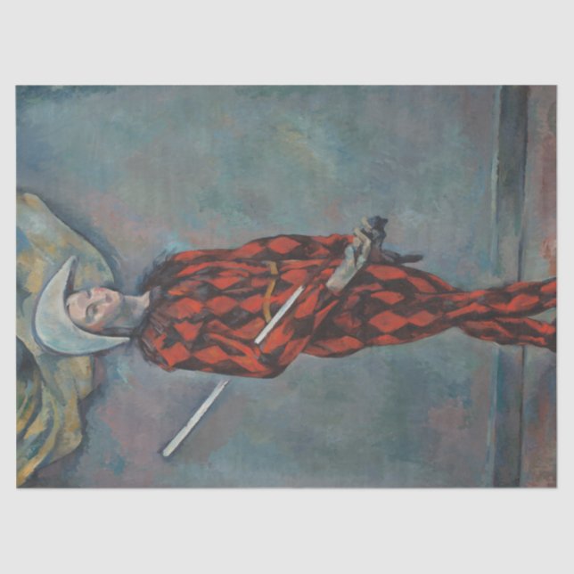 Papel De Seda Harlequin (Joker) (por Paul Cézanne) (Anverso)