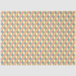 Papel De Seda Harlequina diagonal de vintage en pasteles