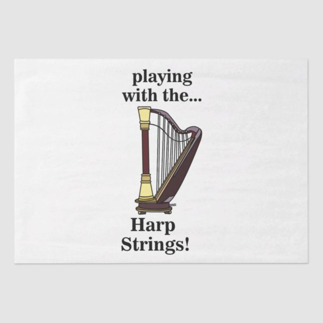 Papel De Seda Harp Instrumento Musical Harp (Anverso)