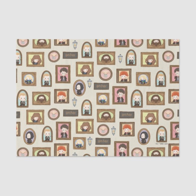 Papel De Seda HARRY POTTER™ Chibi Picture Frame Pattern (Anverso)