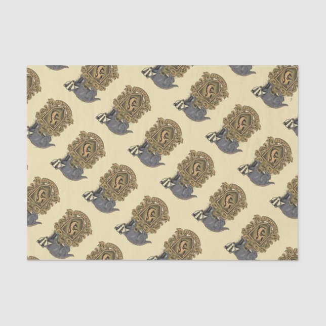 Papel De Seda Harry Potter | Escudo de Hufflepuff con Badger (Anverso)