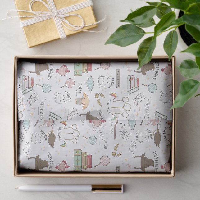 Papel De Seda HARRY POTTER™ Tiny Magic Pattern (Regalo )