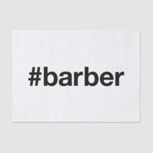 Papel De Seda Hashtag de BARBER Hairdresser