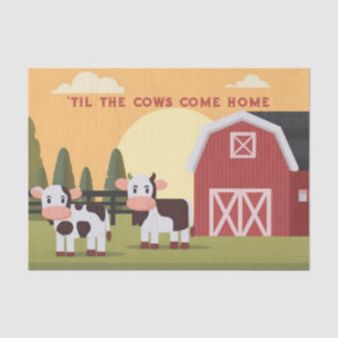Papel De Seda Hasta que las vacas vuelvan a casa Dos vacas Grane