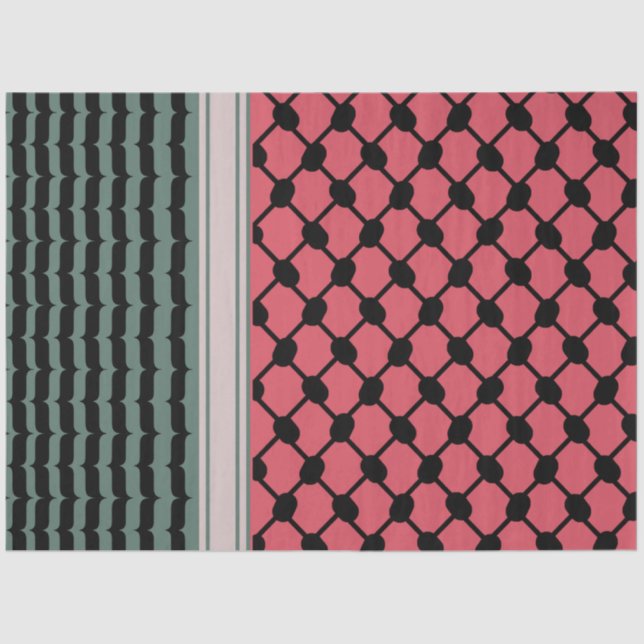 Papel De Seda Hatta Keffiyeh Kufiya Folk (Anverso)