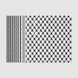 Papel De Seda Hatta Keffiyeh Kufiya Folk Palestino (Patrón 2)