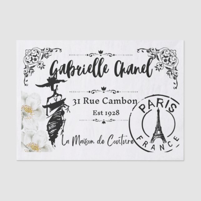 Papel De Seda Haute Couture - Moda francesa (Anverso)