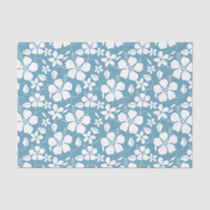 PAPEL DE SEDA HAWAIIAN HULA (HIBISCUS) AZUL RETRASO